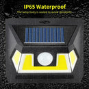 54LED COB Solar Power Motion Sense Light 3 Side Luminous Outdoor Waterproof Lamp