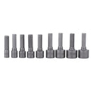 14pcs Strong Sleeve Wrench Hexagonal Handle Screw Sleeve Pneumatic Bits