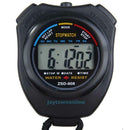 Digital LCD Chronograph Timer Stopwatch Sport Counter Odometer Watch Alarm Black