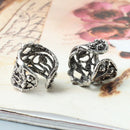 2pcs Punk Retro Unisex Hollow Ear Cuff Wrap Clip Earrings Non Piercing Jew VGQ
