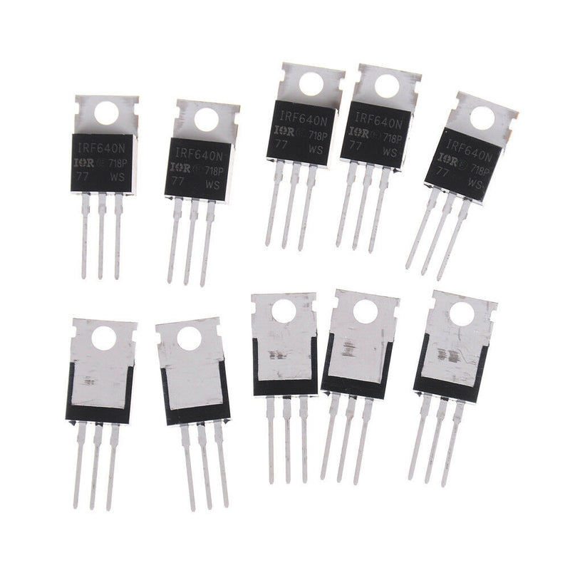 10PCS New IRF640 IRF640N Power mosfet 18A 200V TO-220xp