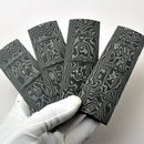 1 Pair Damascus Pattern Micarta Non-slip Patches Handle Scales DIY Material