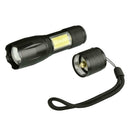 Aluminum Alloy 4 Modes XML T6 LED Flashlight Zoomable Torch COB Work Light