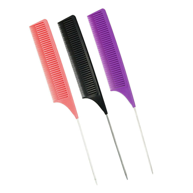 3x Professional Weave Highlighting Foiling Hair Combs for Hair Styling