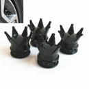 4Pcs Universal Chrome Crown Car Truck Tire Air Valve Stem Cover Caps Wheel Rims~