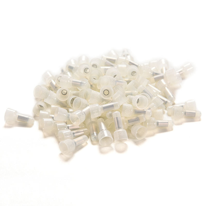 100x 16-14 AWG Nylon Closed End Cap Insulated Connectors Wire Crimp Terminal JS