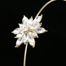 Princess Bridal Party Headband Crystal Tiara Crown Hair Band Clasp Golden B