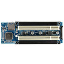 PCI-E Express X1 to Dual PCI Riser Extend Adapter Card with 2.6FT USB 3.0 C