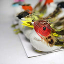 Pack 12Pc Artificial Feather Bird Foam Birds Home Decor Photo Props Colorful