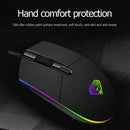 G102 USB Wired Optical Gaming 4 Buttons 2400DPI Ergonomic RGB Backlit Mouse