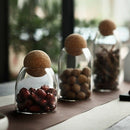 Transparent Glass Storage Tank Borosilicate Glass Sealed Cans With Cork For W2U4