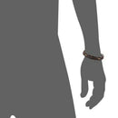 5X(Men's Leather Bracelet Tribal Braid Cuff Hand Chain Bracelet Leather Co E1I7)