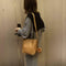 Women Leather Shoulder Crossbody Bag Messenger Bucket Handbag (Light Brown)