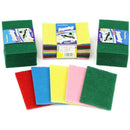 10pcs Scouring Pads Cleaning Cloth Dish Towel Colorful Home Scour Scrub_.