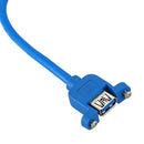 USB 3.0 A Female To 90 Degree Right Angled USB A Male Extension Cable With