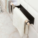 Metal Wall Hanging Holder Wood Towel Shelf Toilet Paper Organizer Rag Holde L3P7