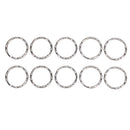 50PCS Knurling Round Key Chain Rings Split DIY Key Rings Jewelry Making