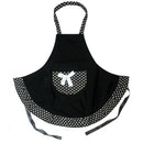 Hanerdun Womens Apron Ladies Cute Apron Fancy Maid Set Apron, Black Bowknot M6O7