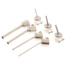 7pcs 850 Series Hot Air Gun Nozzle Lengthen Type 45 Degree Tilt BGA Welding  Kw
