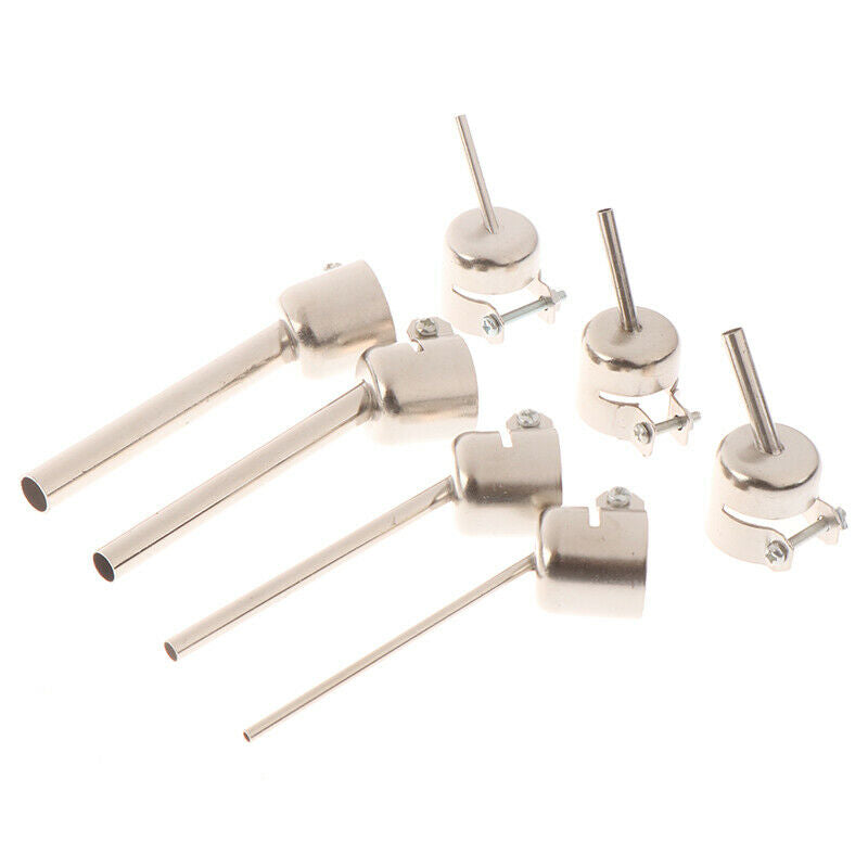 7pcs 850 Series Hot Air Gun Nozzle Lengthen Type 45 Degree Tilt BGA Welding  Kw