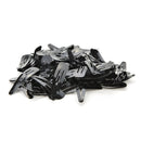 100 Pcs Girls Kids Hair Snap Clips Black Metal BB Hairclip Accessories 5cm  Z
