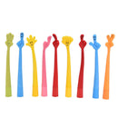 1/5X Cute Cartoon Ball Point Pen Ballpoint Finger Creative Stationery Student!E