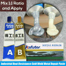 Industrial Heat Resistance Cold Weld Metal Repair Paste A&B Adhesive Gel AU
