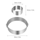 1 pcs Mousse Ring Retractable Round Cake Baking Ring Durable Stainless Steel