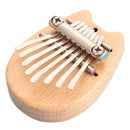 Mini 8 Keys Kalimba Mahogany Thumb Piano w/ Lanyard Percussion Instrument