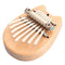 Mini 8 Keys Kalimba Mahogany Thumb Piano w/ Lanyard Percussion Instrument