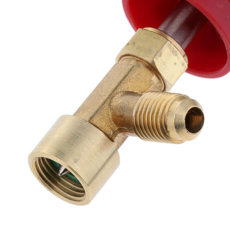 R134a Refrigerant Can Bottle Tap 1/4inch Valve Opener Connector Tool T handle