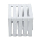 110mmx100mmx105mm white plastic square flowerpot basket decoration P4T9