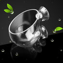 2pcs Crystal Glass Planter Aquarium Tank Aquatic Plant Cup Pot Home Decor