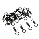 25pcs Carp Fishing Rolling Swivels with Long Body and Large & Small Eyes
