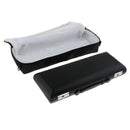 Flute Wooden Carry Padded Case with Storage Gig Bag Handbag - Black