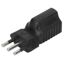 250V 10A Three Round Pin Extension Plug Embedded Plug Male to 5-15R Female