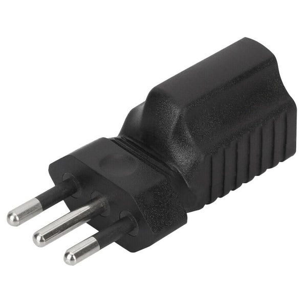 250V 10A Three Round Pin Extension Plug Embedded Plug Male to 5-15R Female