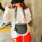 Fashion Crossbody Bag Women Leather Shoulder Messenger Saddle Bags (Grey)