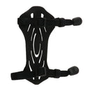 Shooting Archery Rubber Arm Guard Safety Protection Gear with 2 Straps Black