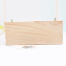 Parrot Pet Bird Wooden Hanging Stand Perch Platform Toys Cockatiel Kit 13x28cm