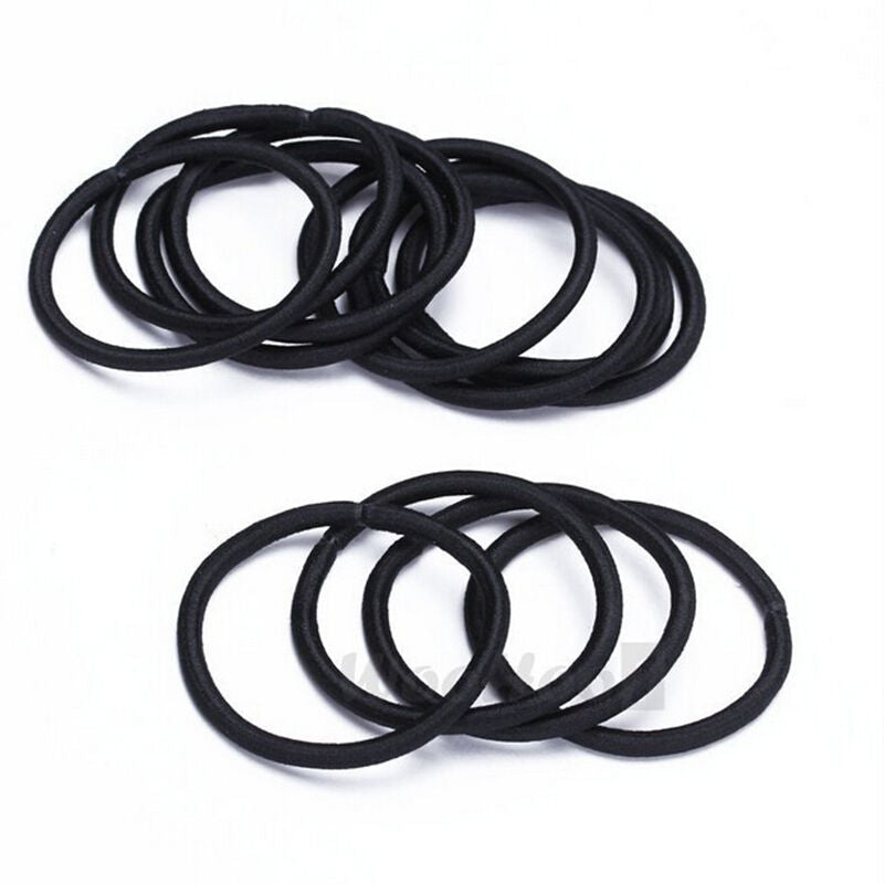 50 pcs Women Elastic Hair Ties Ropes Band Ponytail Holder Accessories Pro HOT