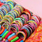 870 Cute Candy Color Girls Hair Clips Rope Ponytail Holder Kids Hair Accessories