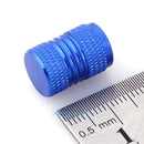 4pcs Aluminum Alloy Auto Car Tire Tyre Wheel Valve Stem Caps Dust Covers Blue