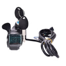Bikes Finger Thumb Throttle With Power Switch LCD Display Switch Handlebar Griâ„–[