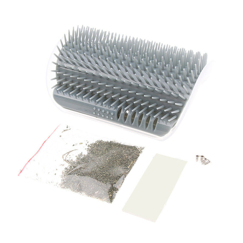 3 Pcs Cat Groomer Shedding Massage Comb Pet Hair Removal Brush with Catnip