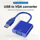 USB 3.0 A Male to VGA 15 pin Female Video Display External Cable Adapter Cord bs