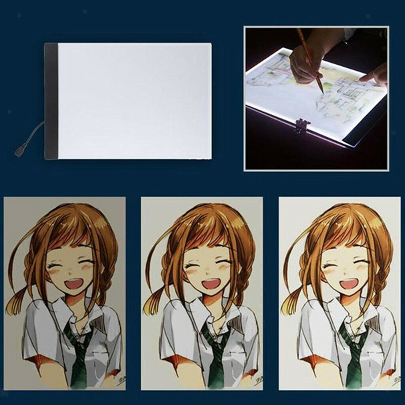 LED Light Box A5 Holder Drawing Tracing Board For Artist Animation Accessory