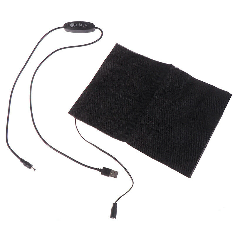 Portable USB Electric Heating Pad Vest Jacket Clothing Heated Pads Warmer Wais-