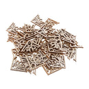 50 Pieces Wooden Embellishments Wood Carved Corner Onlay Appliques for Wooden