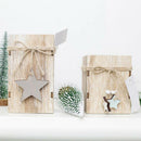 Wood Candlestick Candle Holder Christmas Decorative Lanterns With Home DecorSA3C